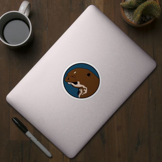 Angry Otter - Funny Animal Design by Animals in Design